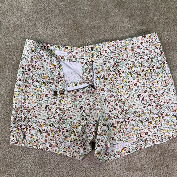 Loft Outlet Womens Shorts Size 4 Floral Print 100% Cotton Pockets 4" Inseam E758 - Picture 2 of 10